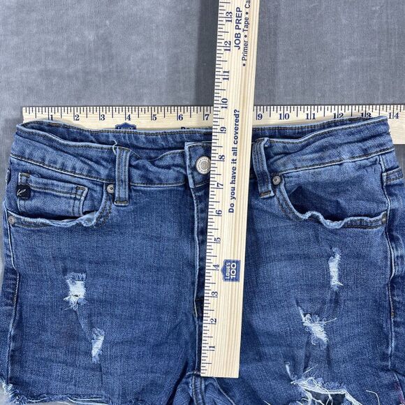 Kancan Women’s 9 | 28 Distressed Cut Off Denim Shorts - Picture 3 of 6